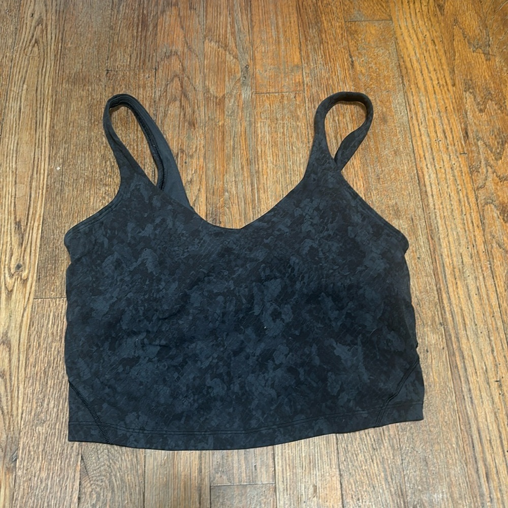 Lululemon black snakeskin align tank